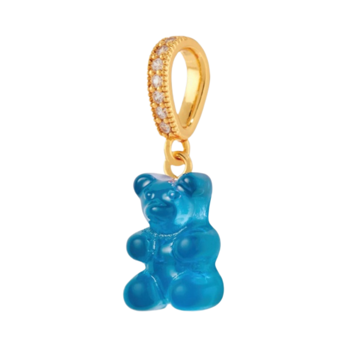 - Crystal Haze Nostalgia Bear with Pave Connector Gold Azure