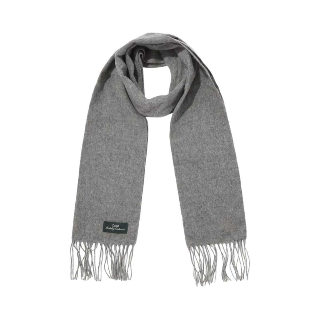 던스트 프린지드 캐시미어 머플러 멜란지 그레이(Dunst Fringed Cashmere Muffler Melange Grey)