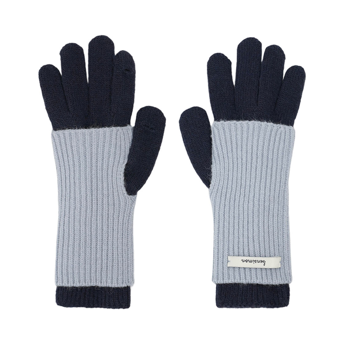 BS4FGV822NV Bensimon Warmer Glove Set Navy/Storm Blue