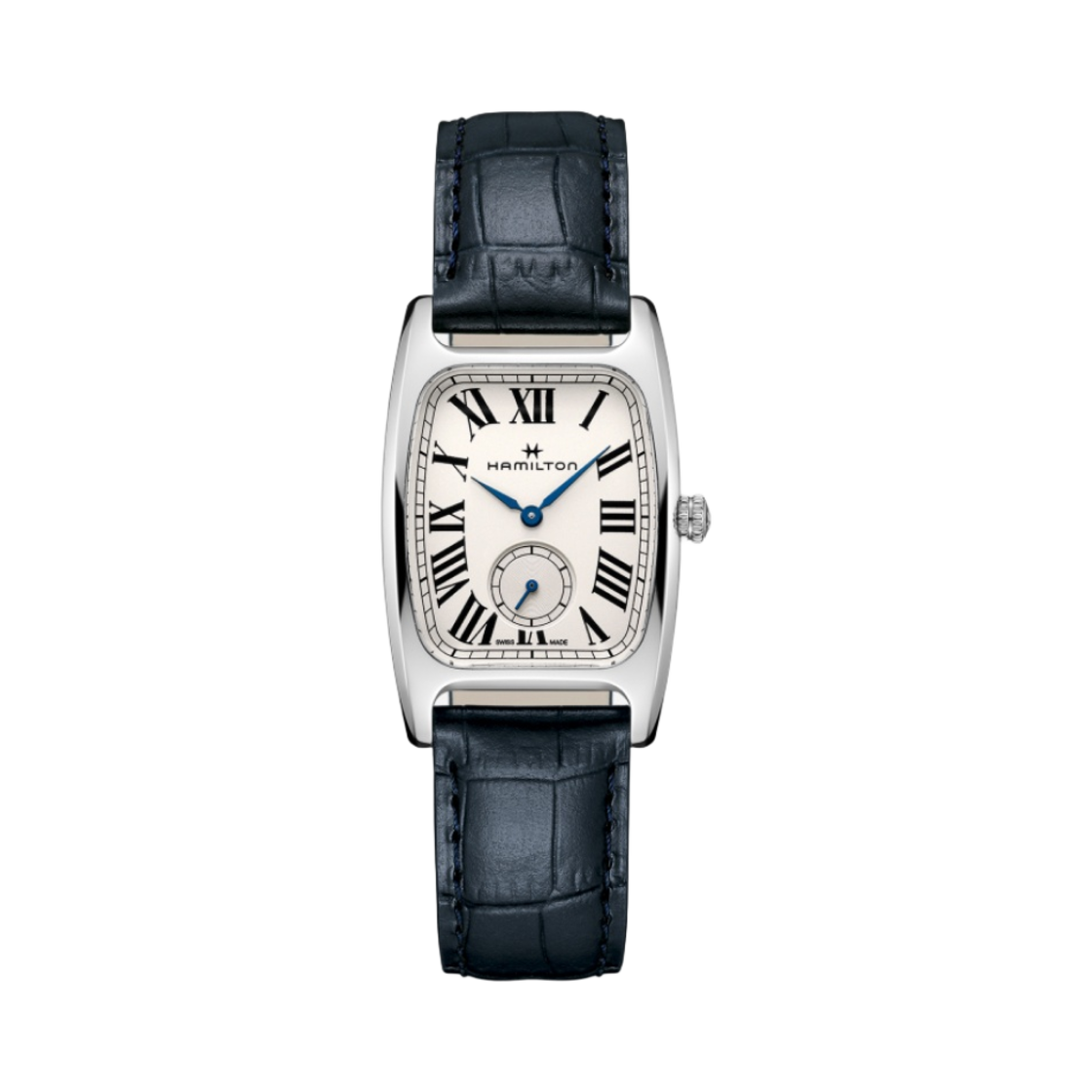 (W) 해밀턴 아메리칸 클래식 볼턴 스몰 세컨드 쿼츠 27.3mm 카프 레더 네이비((W) Hamilton American Classic Boulton Small Second Quartz 27.3mm Calf Leather Navy)