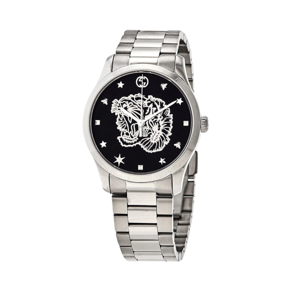 YA1264125 Gucci G-Timeless Quartz 38mm Stainless Steel Black