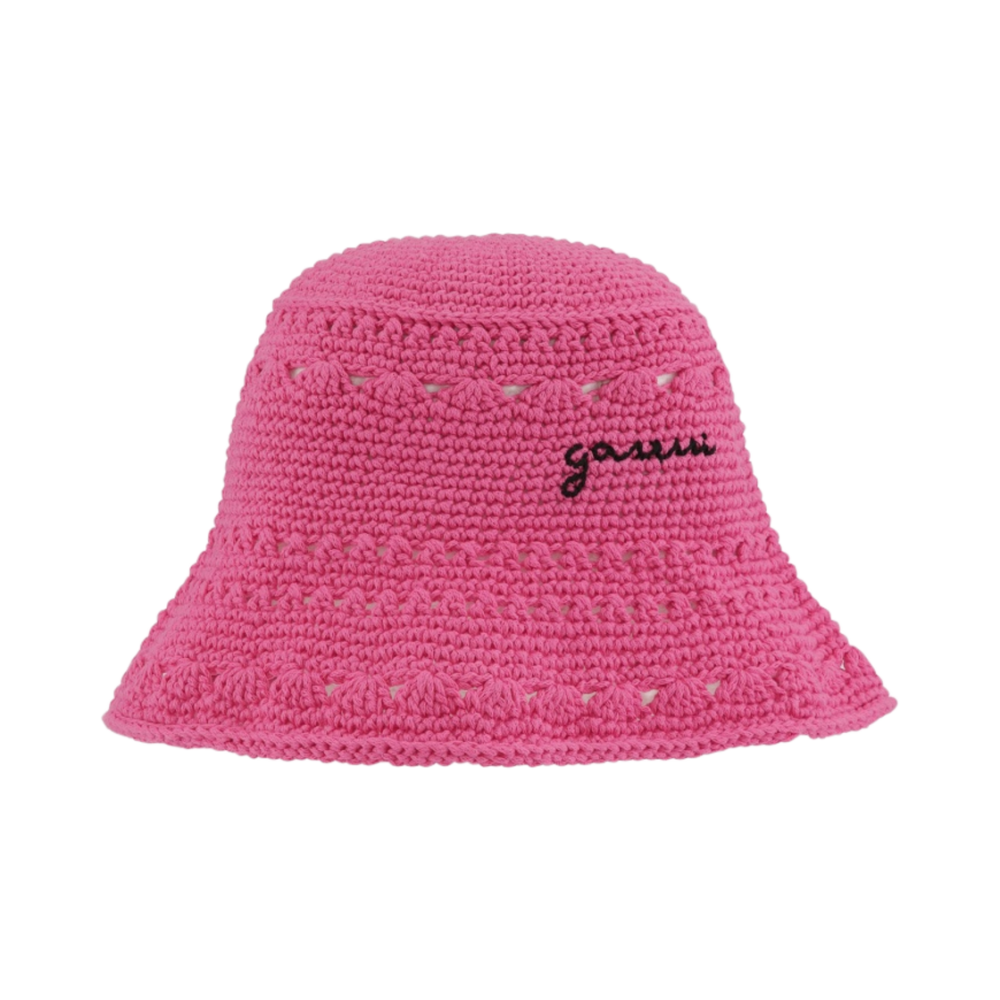 (W) 가니 크로쉐 버킷햇 쇼킹 핑크((W) Ganni Crochet Bucket Hat Shocking Pink)