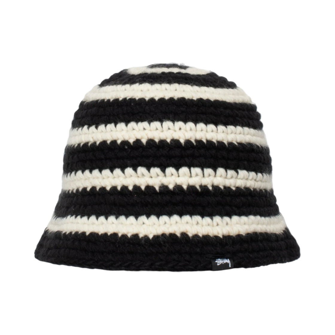 스투시 스월 니트 버킷햇 블랙(Stussy Swirl Knit Bucket Hat Black)