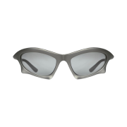 Balenciaga Bat Rectangle Sunglasses Silver