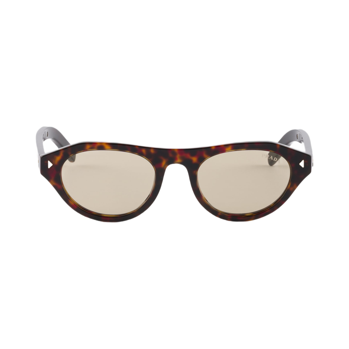 프라다 선글라스 아이코닉 메탈 플라크 캐모마일 옐로우 렌즈  얼터너티브 핏(Prada Sunglasses with The Iconic Metal Plaque Chamomile Yellow Lenses Alternative Fit)