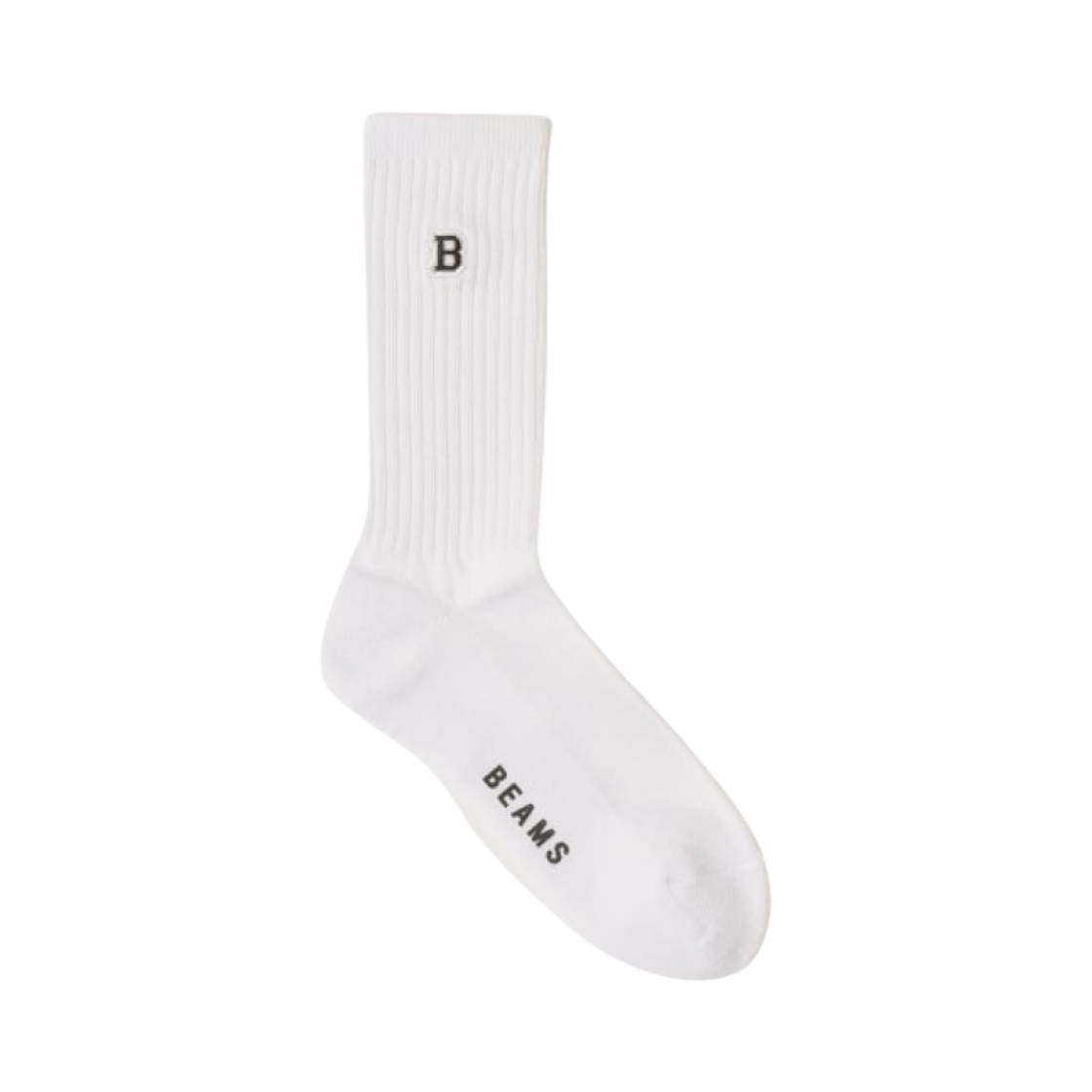 11-43-0216-324 Beams B Patch Logo Socks Whte