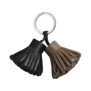 Hermes Carmen Uno-Dos Keyring Milo & Noir Etoupe