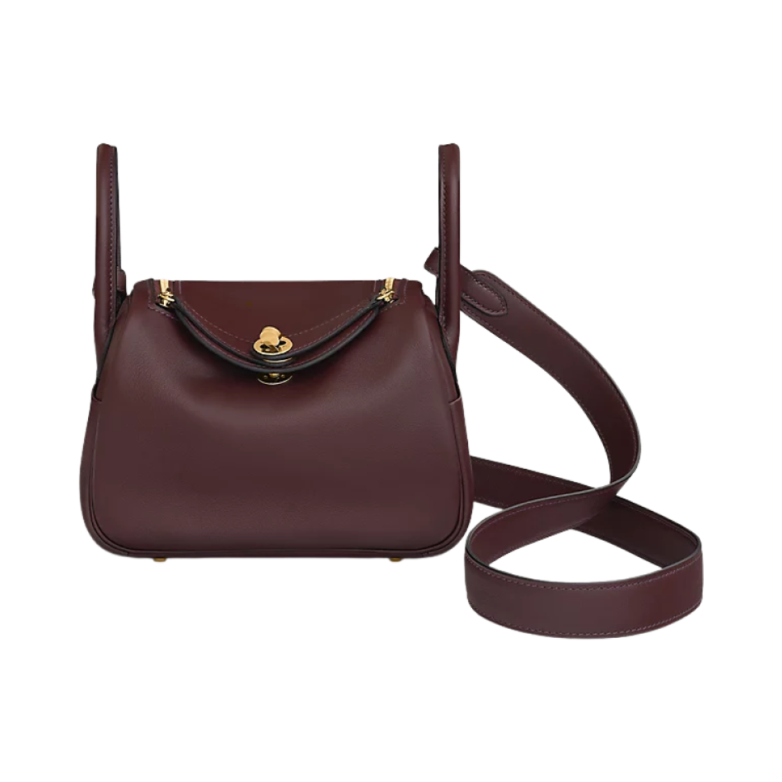 에르메스 린디 미니백 베르소 스위프트 & 골드 하드웨어 아바네(Hermes Lindy Mini Bag Verso Swift & Gold Havane)