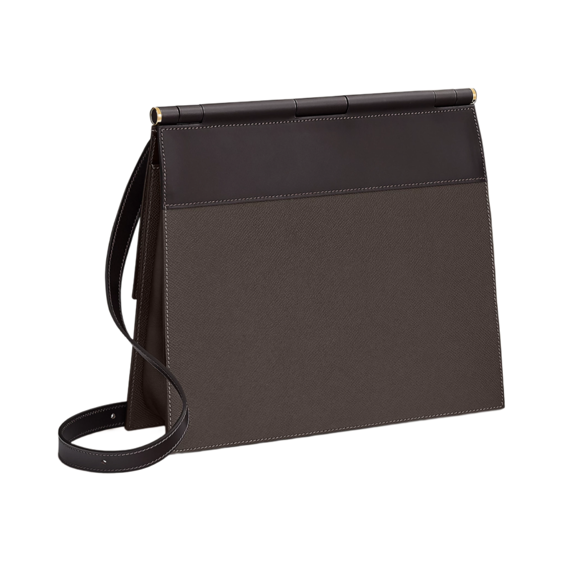 에르메스 사카바 30 백 앱송 스위프트 헌터 카우하이드 & 골드 하드웨어 마카사르 에벤(Hermes Sacabar 30 Bag Epsom Swift Hunter Cowhide & Gold Macassar Ebene) - 4