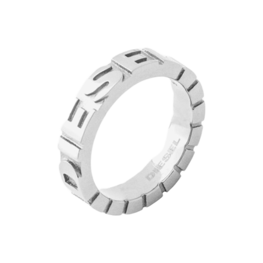디젤 스팉 큐브 링 위트 실버