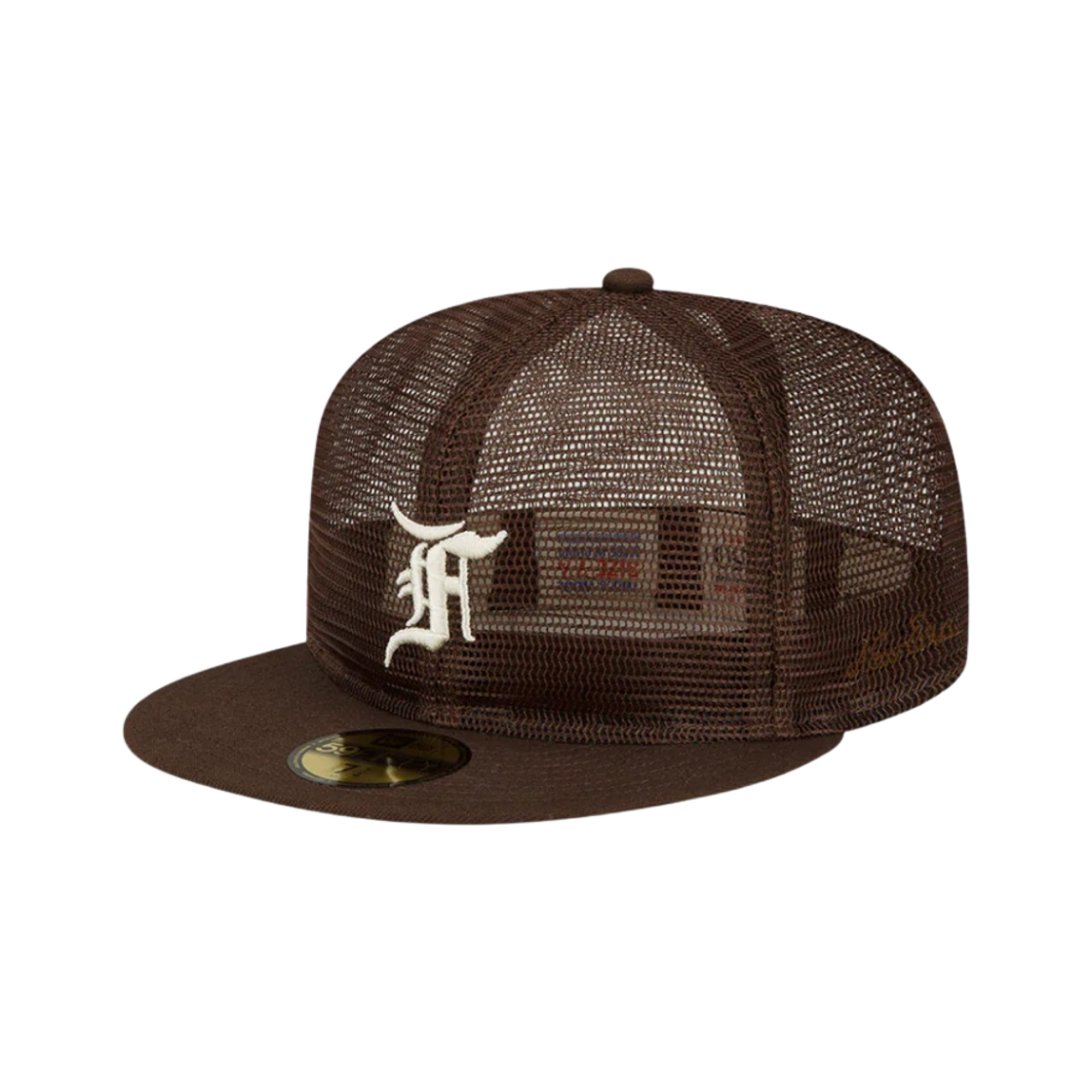 60292228 Essentials x New Era 59FIFTY Mesh Cap Walnut