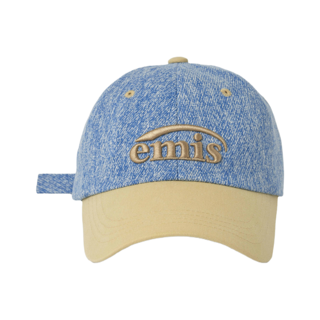 이미스 뉴 로고 데님 볼캡 라이트 블루 데님 베이지(Emis New Logo Denim Ball Cap Light Blue Denim Beige) - 2