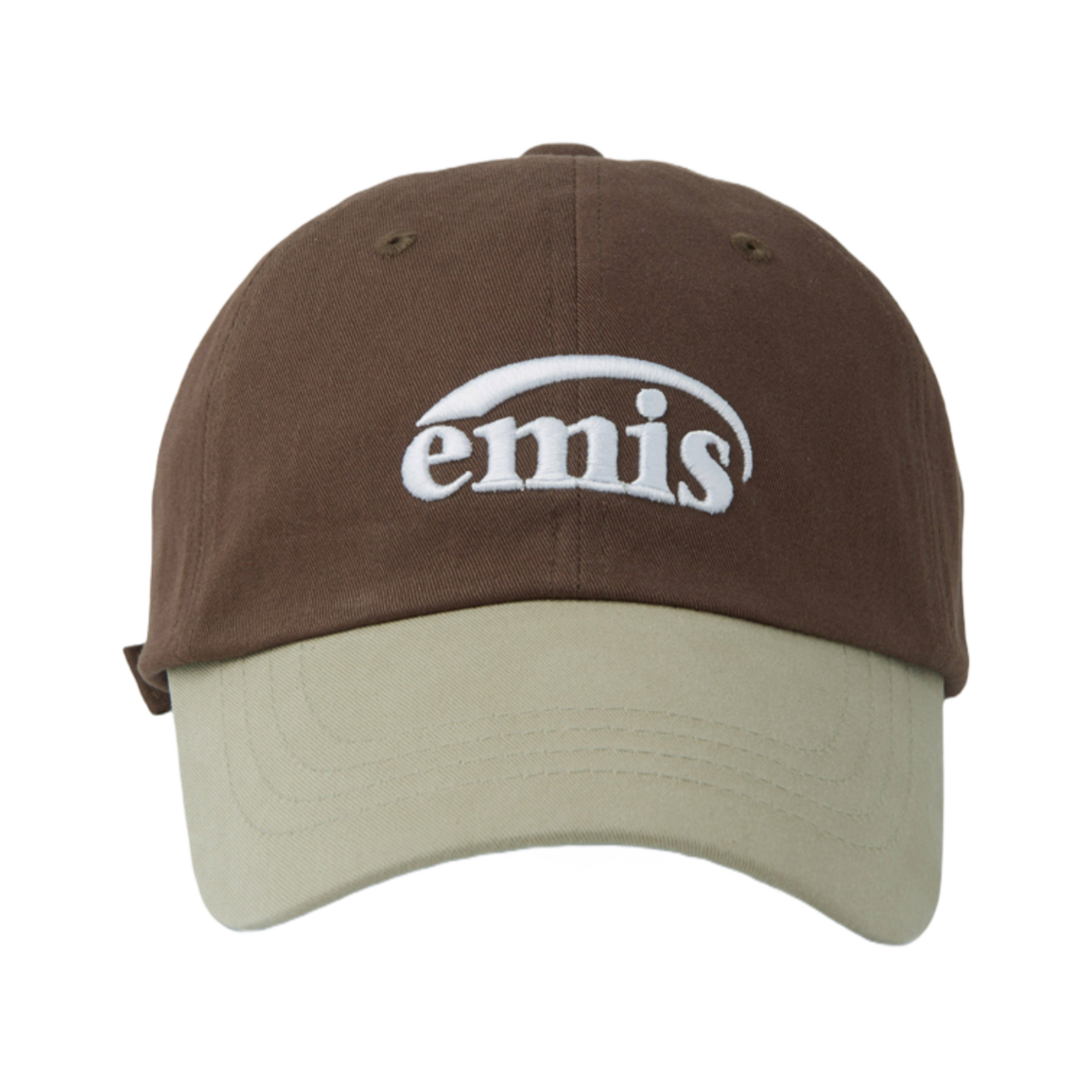이미스 뉴 로고 믹스 볼캡 베이지 브라운(Emis New Logo Mix Ball Cap Beige Brown) - 2