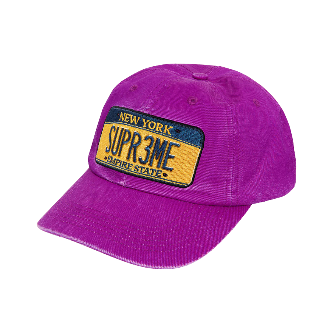 슈프림 라이센스 플레이트 6-패널 퍼플 - 25SS(Supreme License Plate 6-Panel Purple - 25SS) - 1