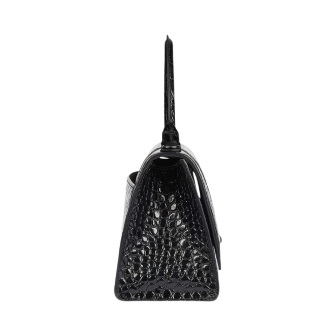 발렌시아가 크로커다일 엠보스 카프스킨 아워글래스 XS 핸드백 블랙(Balenciaga Crocodile Embossed Calfskin Hourglass XS Handbag Black) - 2