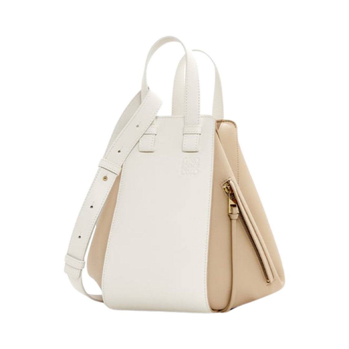 로에베 스몰 해먹 백 인 클래식 카프스킨 소프트 화이트 페이퍼 크래프트(Loewe Small Hammock Bag In Classic Calfskin Soft White Paper Craft)