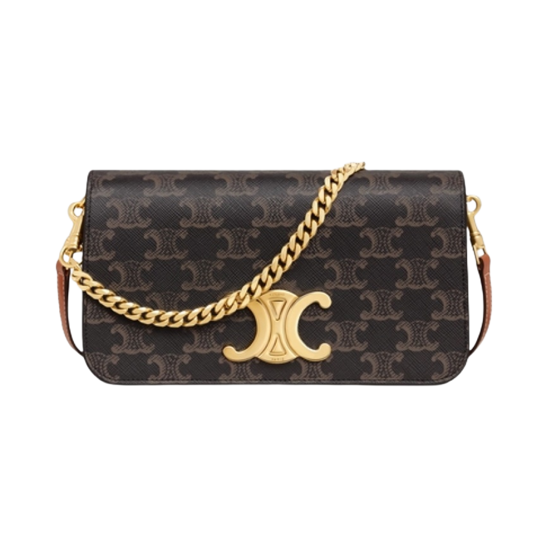 셀린느 멀티포쉐트 트리옹프 캔버스 카프스킨 탄(Celine Multipochette in Triomphe Canvas Calfskin Tan)