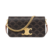 Celine Multipochette in Triomphe Canvas Calfskin Tan