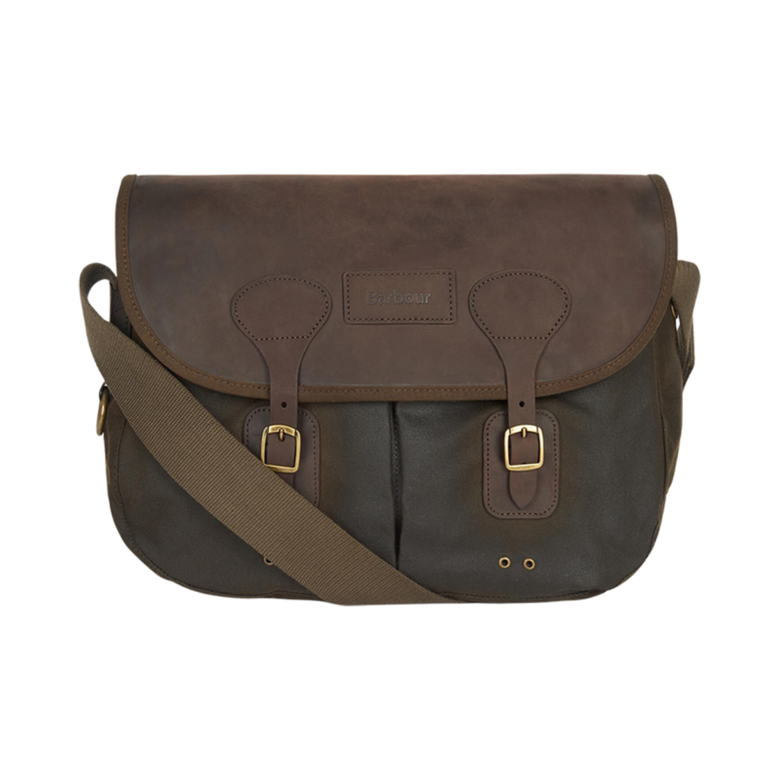 UBA0003OL71 Barbour Wax Leather Tarras Bag Olive