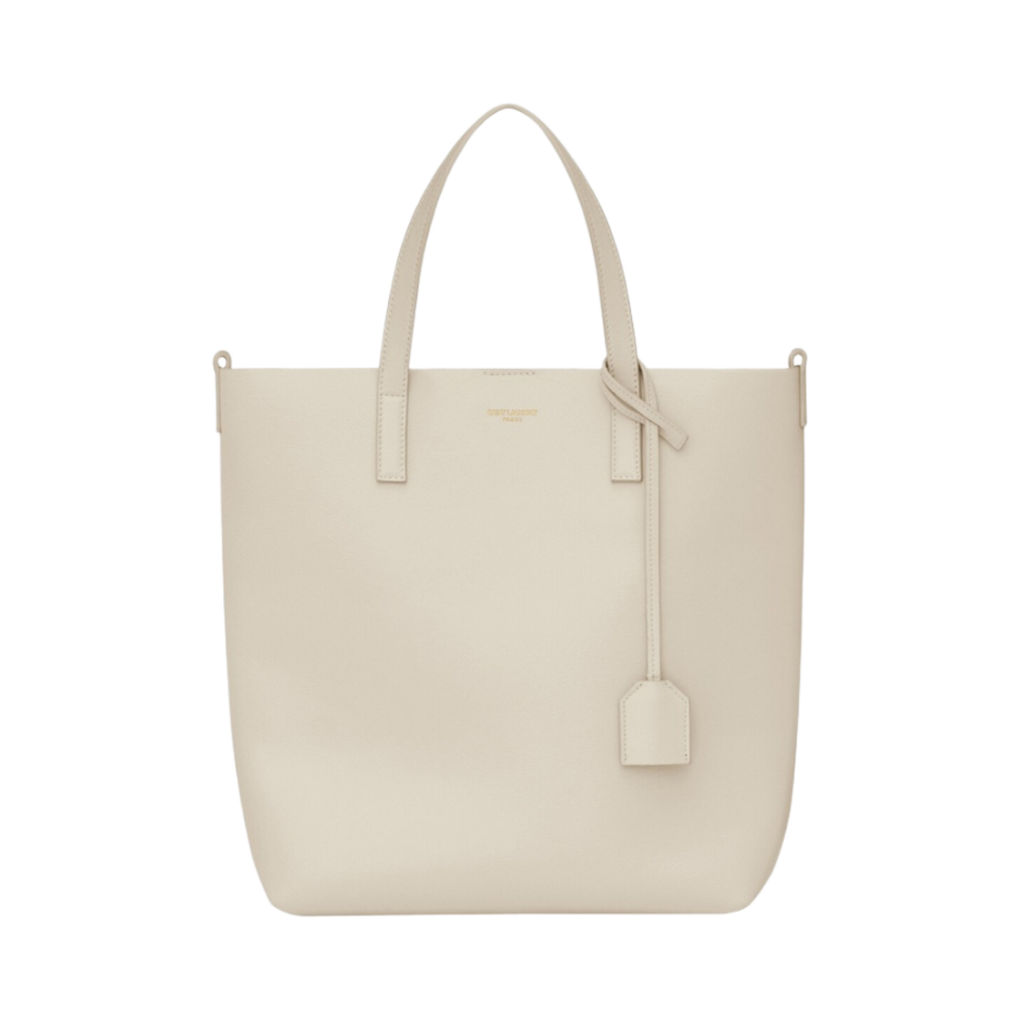 생로랑 쇼핑 토이 서플 레더 블랑 빈티지(Saint Laurent Shopping Saint Laurent Toy In Supple Leather Blanc Vintage) - 1