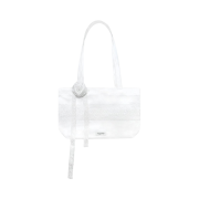Margarin Fingers Satin Lace Mini Bag White