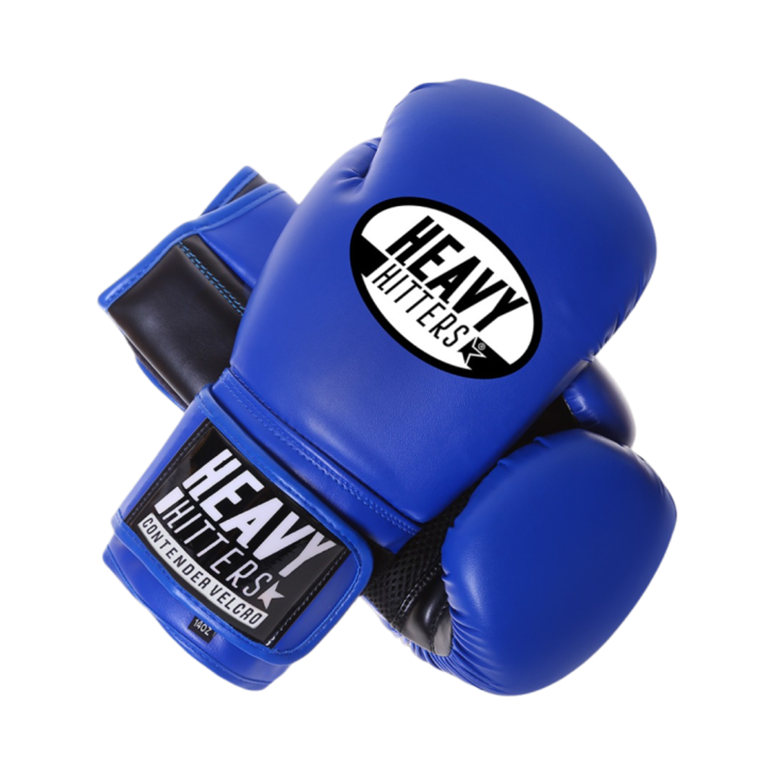 H3-BL Heavy Hitter Contender Velcro Boxing Gloves Blue
