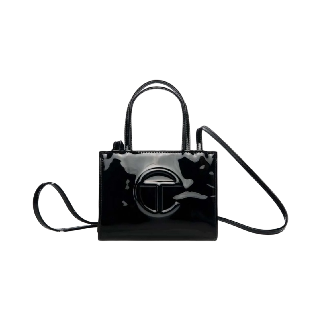 텔파 스몰 페이턴트 쇼핑백 블랙(Telfar Small Patent Shopping Bag Black)