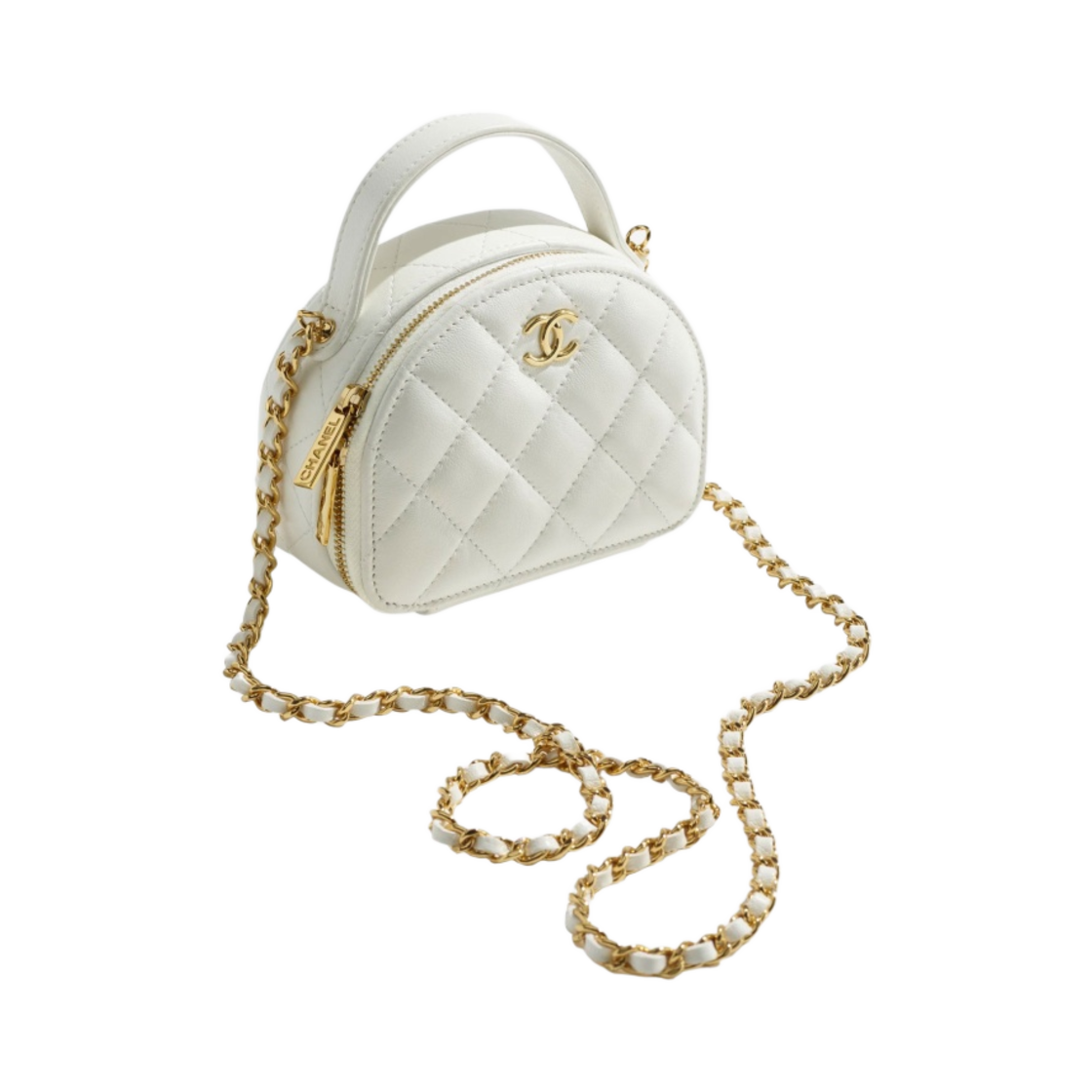 샤넬 체인 미니백 램스킨 & 골드 메탈 화이트(Chanel Clutch with Chain Lambskin & Gold White) - 2