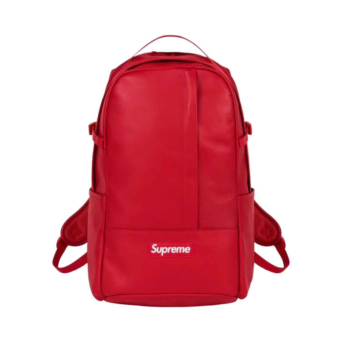 - Supreme Leather Backpack Red - 23FW