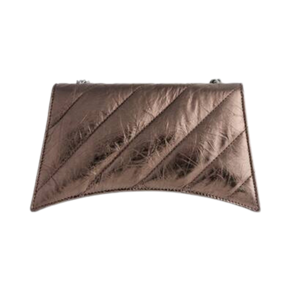 발렌시아가 크러쉬 XS 체인백 메탈라이즈드 퀼티드 브론즈(Balenciaga Crush XS Chain Bag Metallized Quilted Bronze) - 3