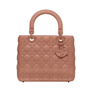 Dior Medium Lady Bag Ultramatte Cannage Calfskin Blush