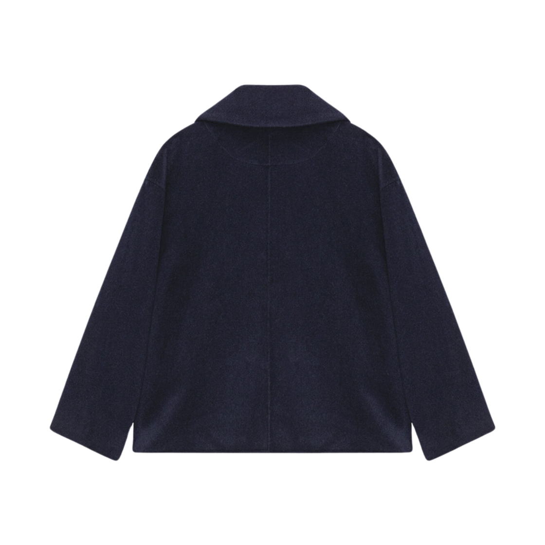 (W) 가니 울 와이드 칼라 자켓 스카이 캡틴((W) Ganni Wool Wide Collar Jacket Sky Captain) - 2