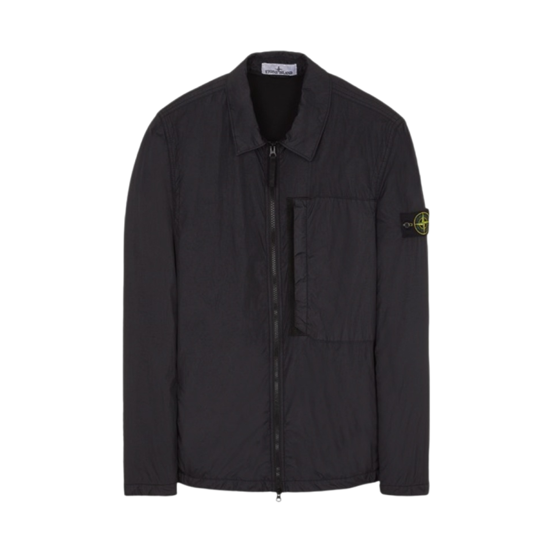 스톤 아일랜드 10723 가먼트 다이드 크링클랩스 리사이클 나일론 자켓 블랙 - 23FW