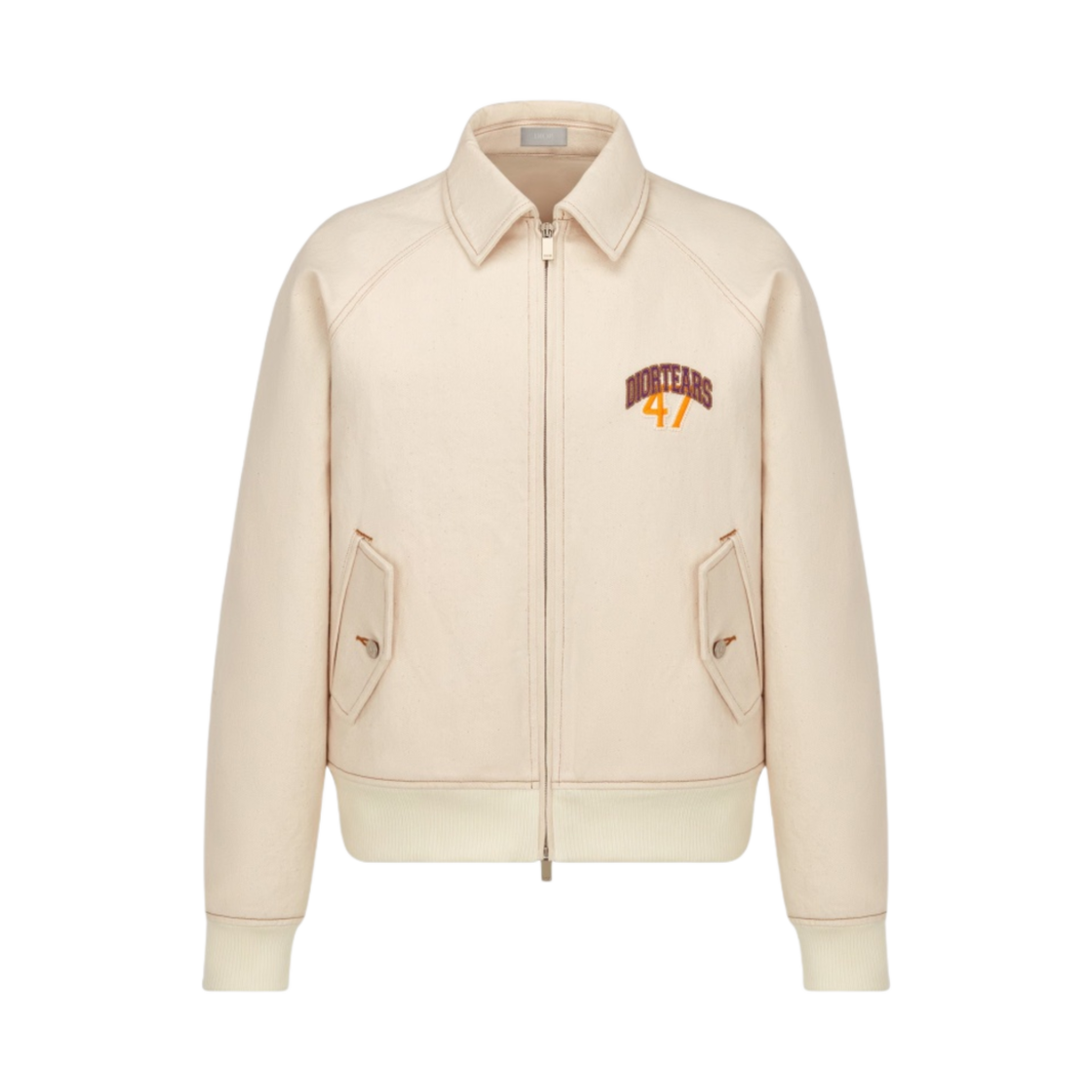 디올 x 데님 티어스 디올 티어스 코튼 트윌 지퍼 블루종 화이트(Dior x Denim Tears Dior Tears Cotton Twill Zipped Blouson White) - 1