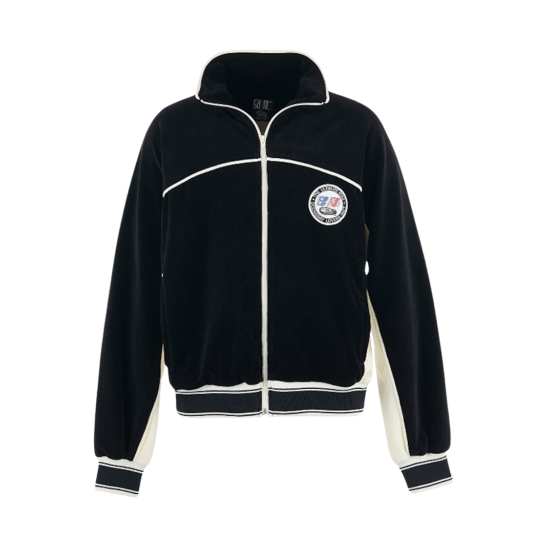 SM-HR8-0000-C33 Saint Mxxxxxx x Last Man Velour Track Jacket Black - 25SS