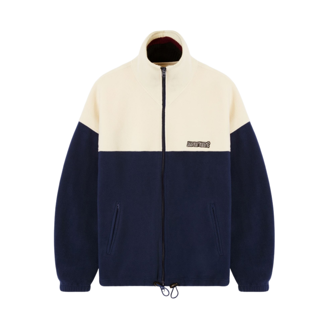 MA1048-22P013E-30FN (W) Isabel Marant Malti Fleece Coat Faded Night - 22SS