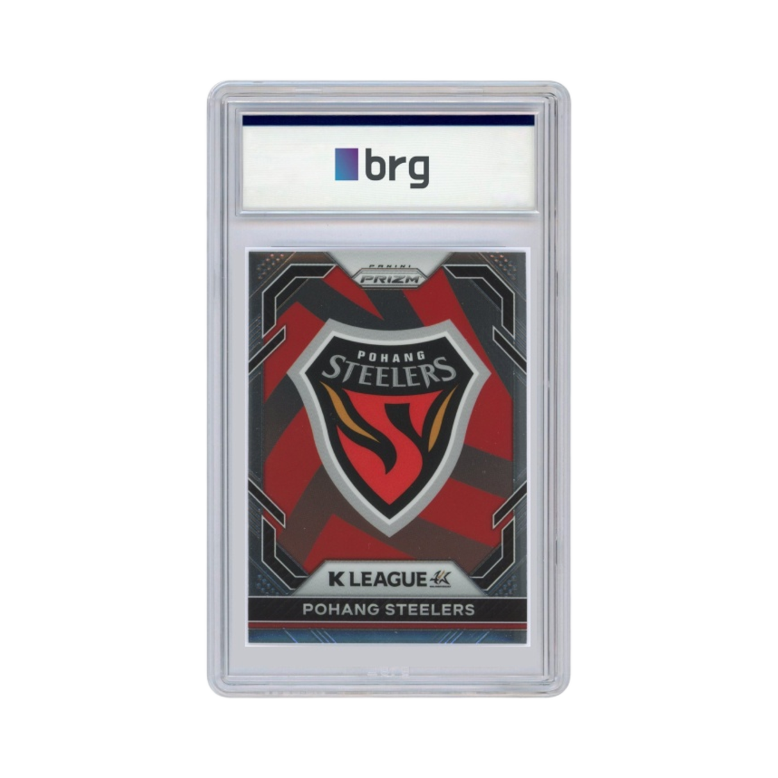 파니니 프리즘 K 리그 #9 포항 스틸러스 팀 로고 축구 카드 2023(Panini Prizm K League #9 Pohang Steelers Team Logo Soccer Card 2023)