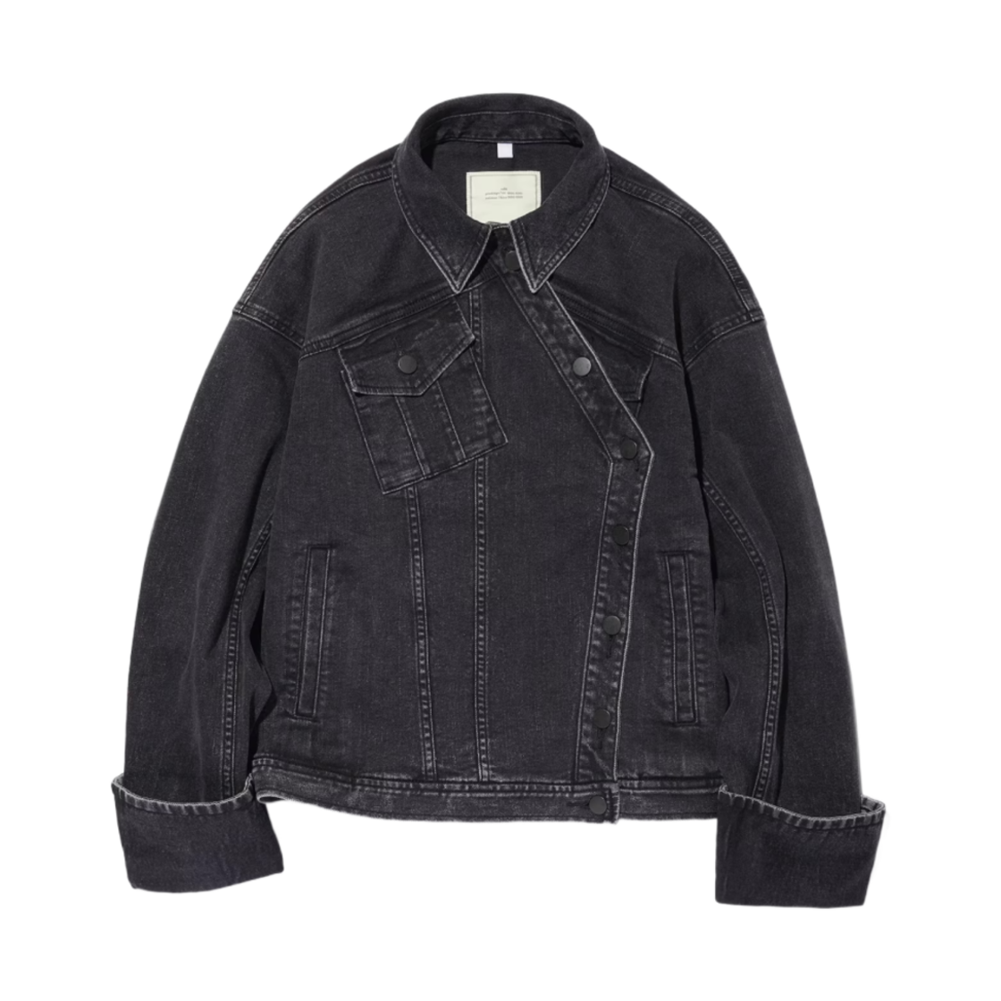 352458-08 (W) GU x Rokh Denim Blouson Dark Gray - JP