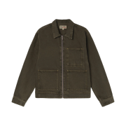 Stussy Denim Zip Work Jacket Olive