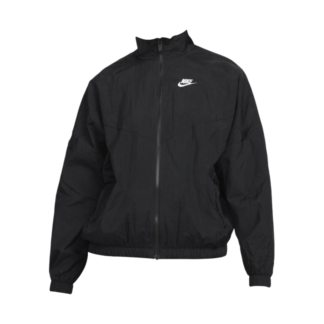 (W) 나이키 NSW 에센셜 윈드러너 우븐 자켓 블랙 - US/EU((W) Nike NSW Essential Windrunner Woven Jacket Black - US/EU)