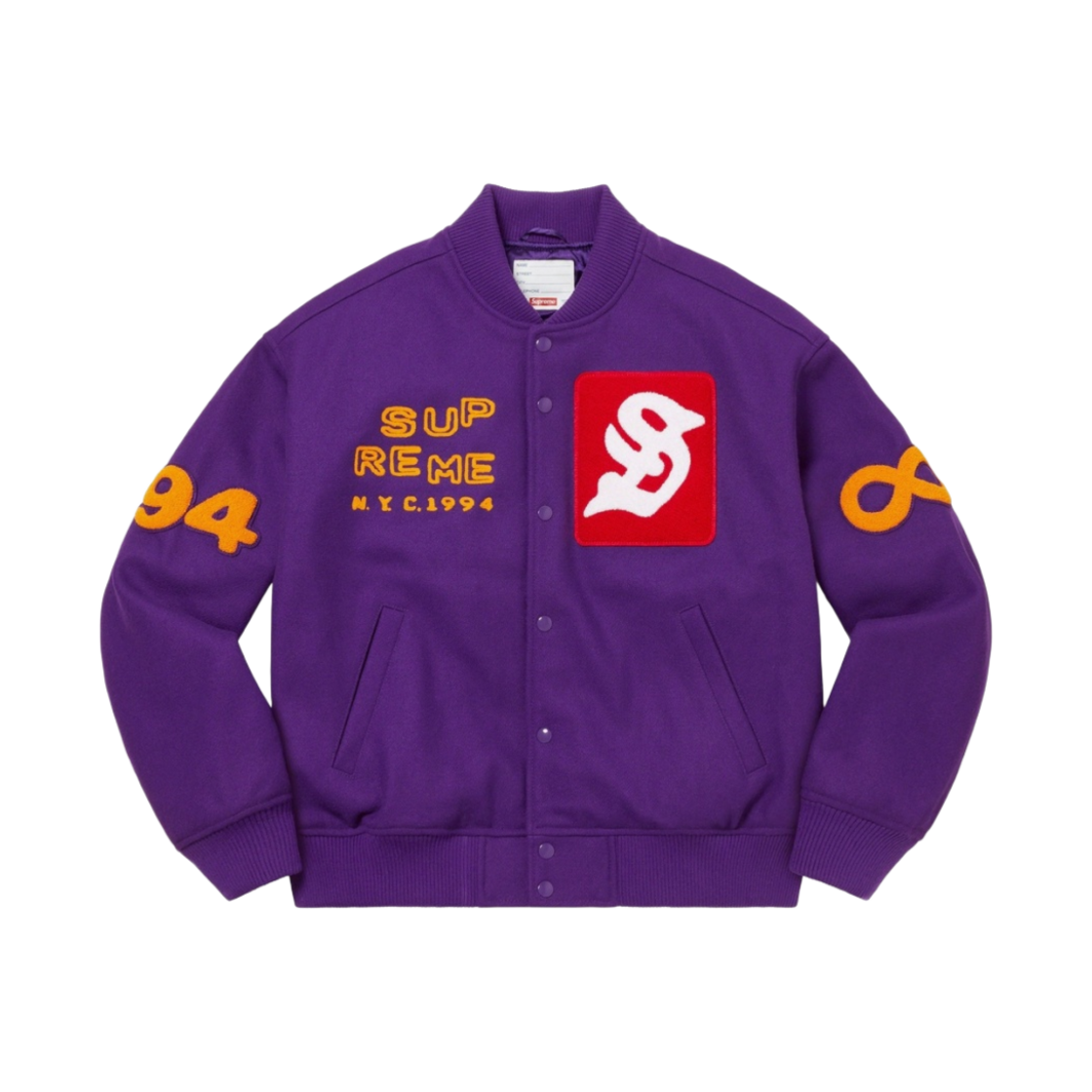 슈프림 투어리스트 바시티 자켓 퍼플 - 23SS(Supreme Tourist Varsity Jacket Purple - 23SS) - 1