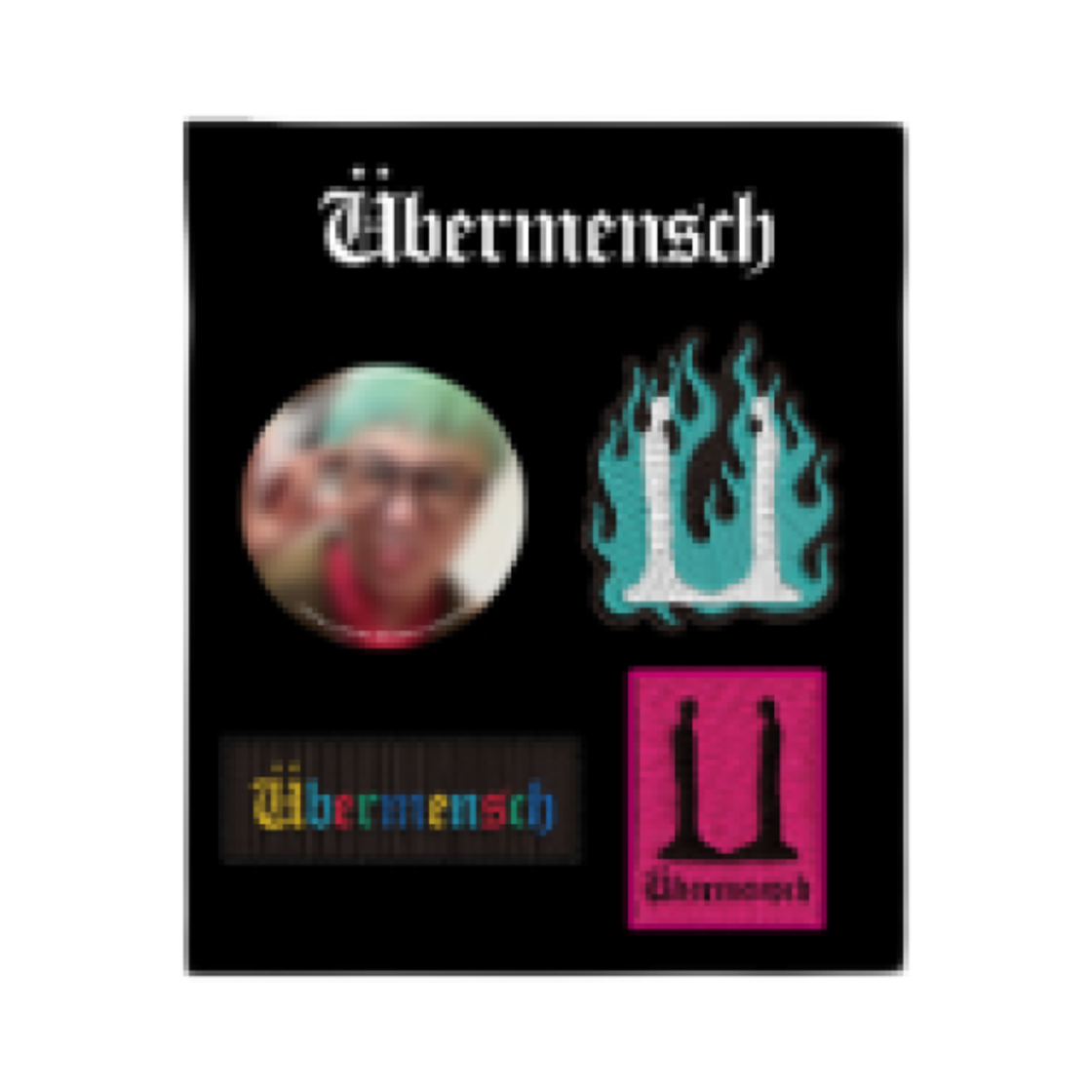 - G-DRAGON Ubermensch Can Badge & Wappen Set Multicolor