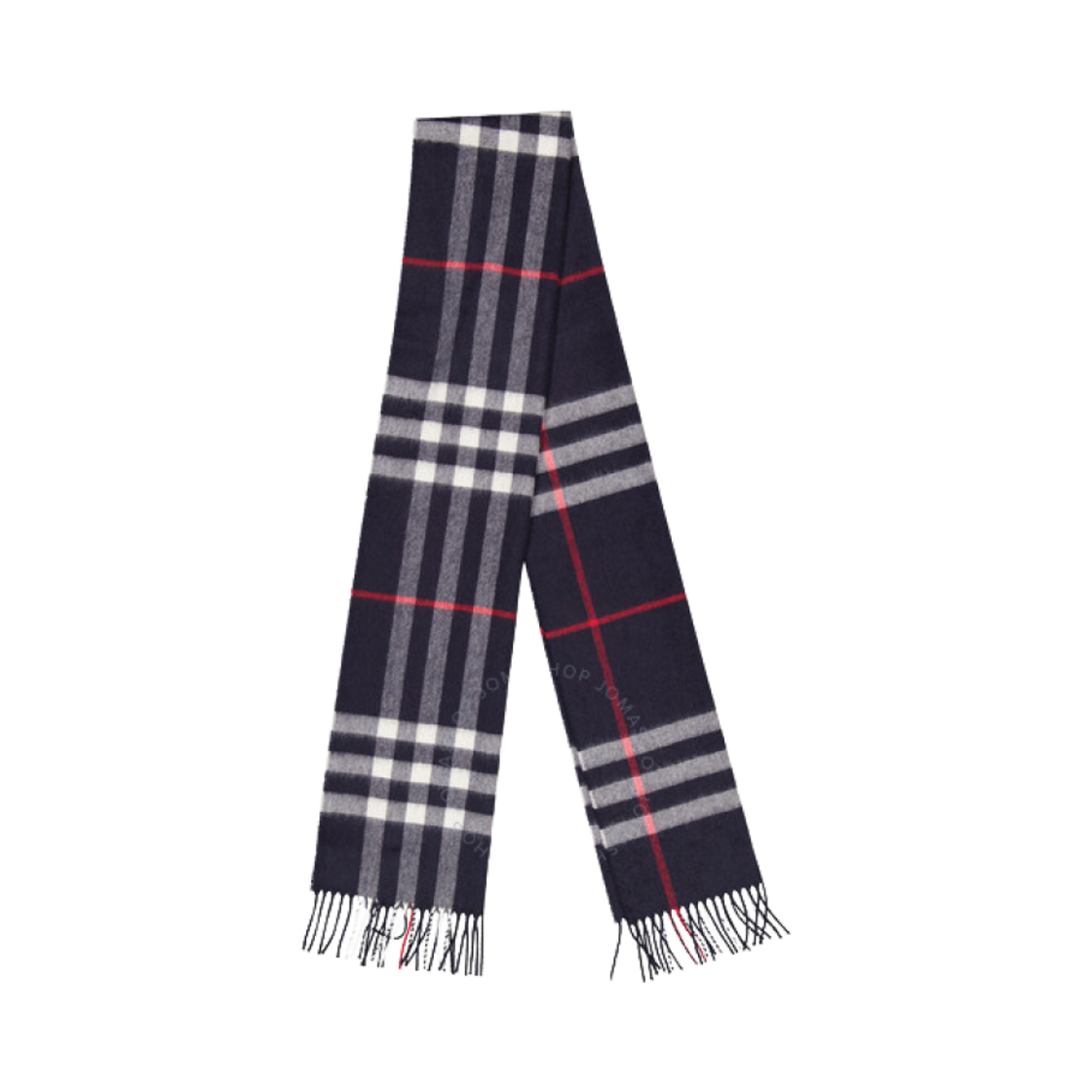 8076582 Burberry Giant Check Cashmere Muffler Navy