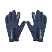 Supreme Windstopper Zip Gloves Navy - 24FW