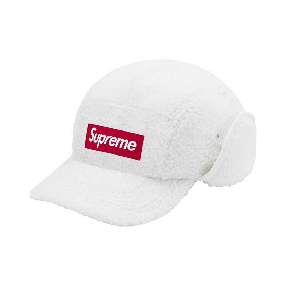 슈프림 딥 파일 이어플랩 캠프캡 화이트 - 20FW