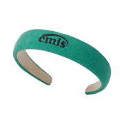 (W) Emis Corduroy Wide Hairband Green