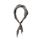 Kapital Washer Silk Neckerchief Cookie Gray Khaki