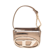 Diesel 1DR XXS Micro Leather Bag Charm Bronze