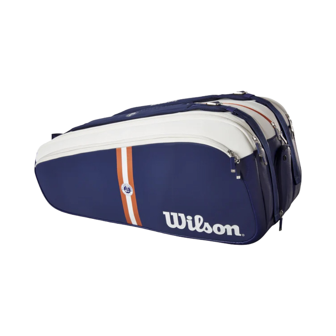 윌슨 롤랑 가로스 슈퍼 투어 백 15 팩 네이비 화이트 클레이(Wilson Roland Garros Super Tour Bag 15 Pack Navy White Clay)