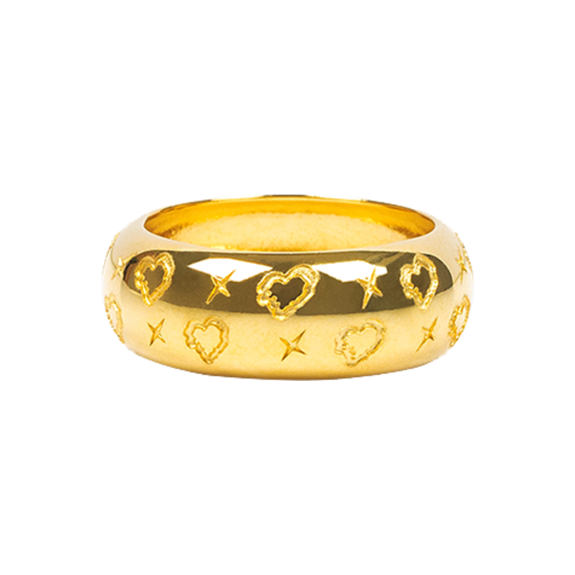 TM2B2RG53GD Third movement Heart Symbol Ring Gold SIZE.2